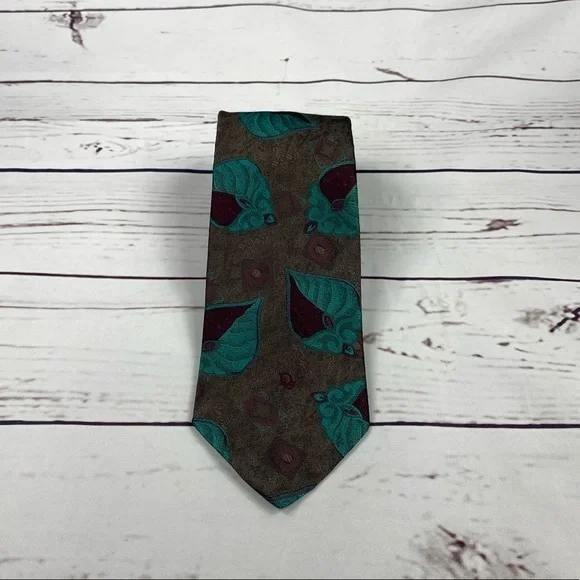 Dior Brown‎ Print Tie