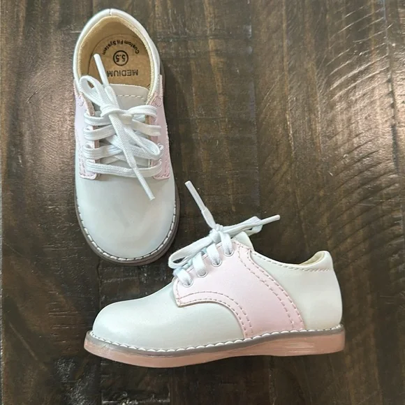FOOTMATES Cheer White Pink Shoes