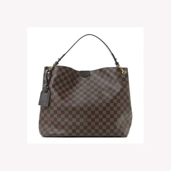 Louis Vuitton Damier Ebene Graceful MM Hobo Bag s330lk24