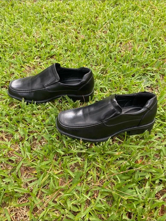 Boys Robert David Black Loafer Casual Dress Shoes