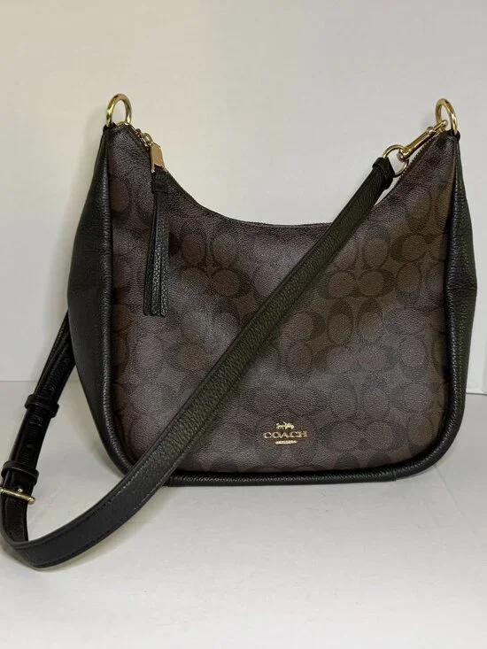 Coach Jules Hobo in Signature Canvas