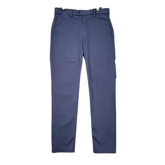 BANANA REPUBLIC 529454 Blue Traveler Slim Fit Pants SIZE 30x30 ACTUAL 31x28