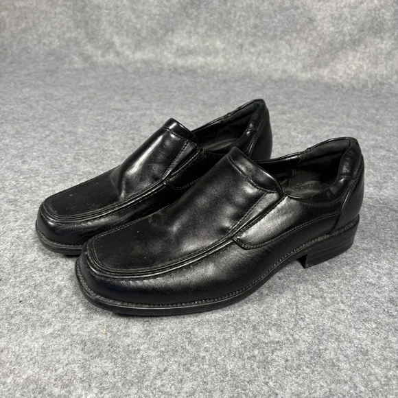 Robert David Lil Tim Dress Shoes 4M Black Slip‎ On Loafers