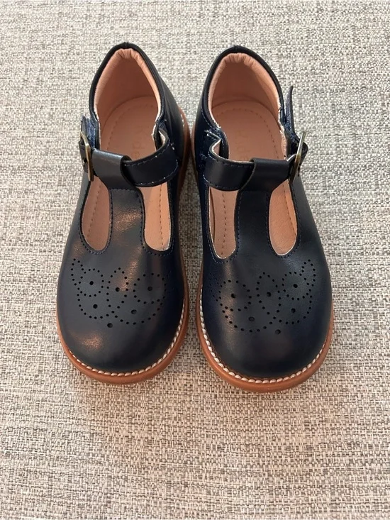 Kiderence Girls Navy Mary Jane’s Oxford T-Strap Dress Shoes Size 9M