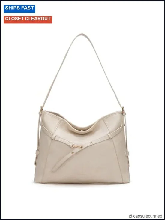 Vegan Leather Hobo Purse with Adjustable Strap