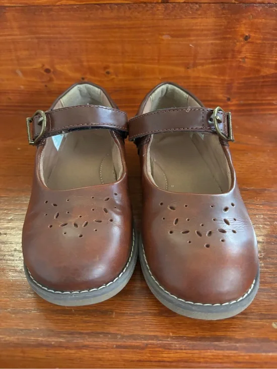 Stride Rite Brown Mary Jane Girls Dress Shoes