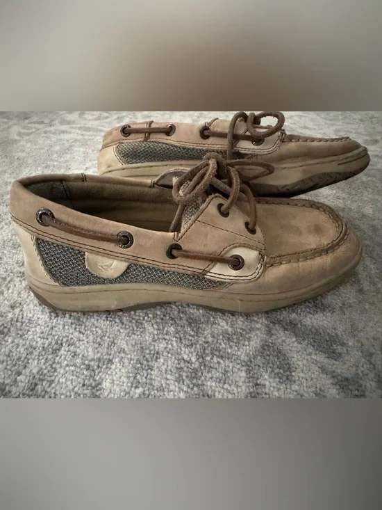 Sperry Kids Tan Boat Shoes sz 2