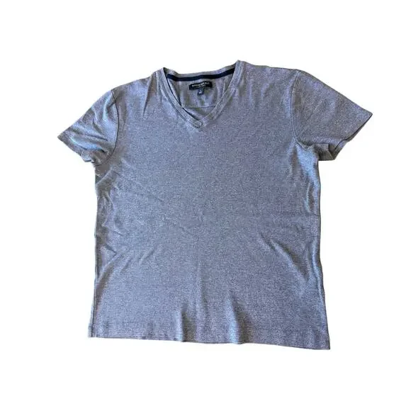 BANANA REPUBLIC Luxury Touch V Neck 100% cotton Tee T-Shirt Top Men S