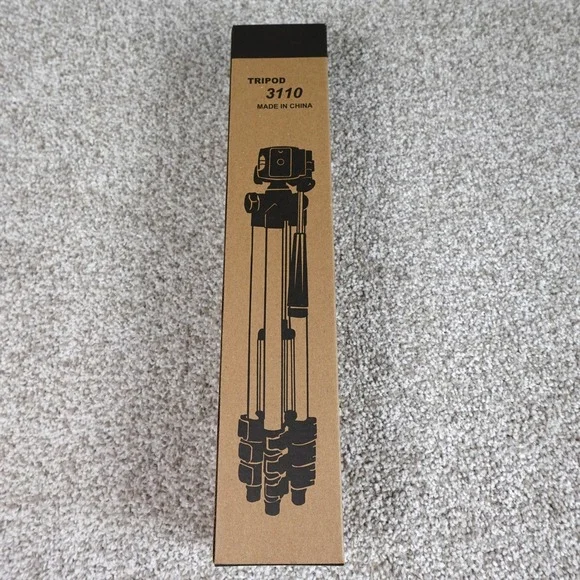 Tripod 3110 Aluminum Camera Stand 4-Section Legs 3-Way Panhead‎ with Bag NEW