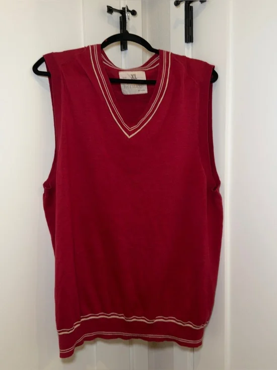 Banana Republic Heritage Silk Cotton Sweater Vest X-Large