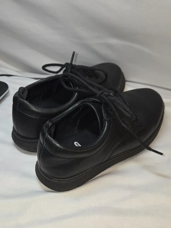 wonder nation Black Kids Lace-Up Dress Shoes