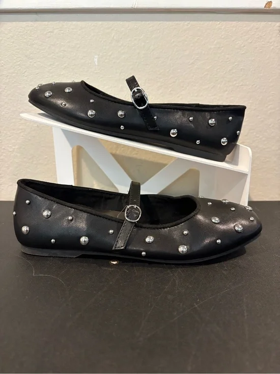 Art Class Madison Studded Black Ballet Flats Mary Jane Multiple Kids Sizes