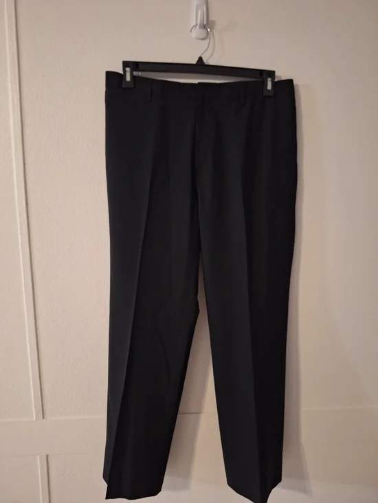 Banana Republic Black Men's Dress Pants - Straight Tailored Cut