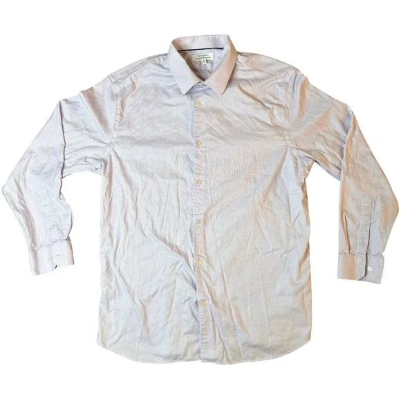 Banana Republic Mens XL Athletic Fit Wrinkle Resistant Dress Shirt Button Down