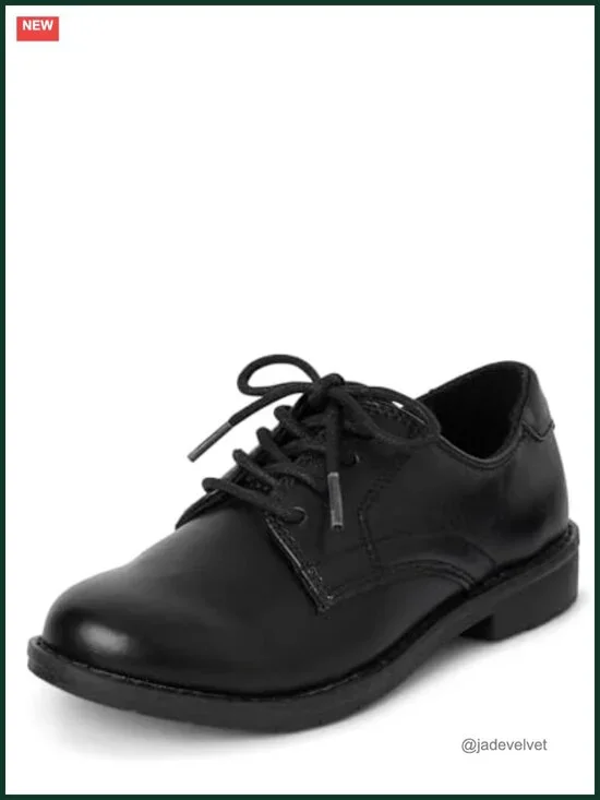 Faux Leather Boys' Lace Up Dress Shoes
