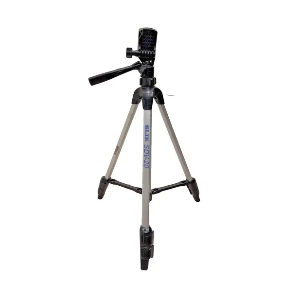 VTG Slik SDV-20 Three Way Pan Head Tripod with Quick Release Plate