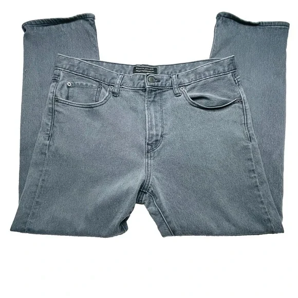 Banana Republic Men's 34x30 Gray Slim‎ Rapid Movement Stretch Jeans 27 Inseam