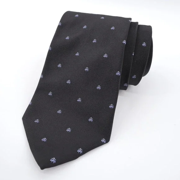 NEW‎ Brooks Brothers Golden Fleece Logo Silk Tie Navy Blue Regular Mens OS