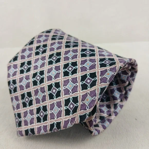 Farrentino Ferre 3.5x60 Mens Tie Silk‎ Textured Geometric