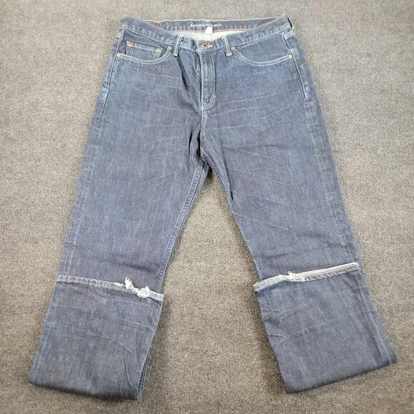 Banana Republic Men's Straight Jeans Blue Size 36x34