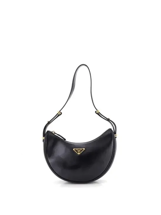 Prada Arque Half Moon Hobo Leather #316903P23B
