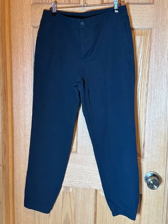Banana Republic Performance Jogger Pants Mens Size 32 Black Casual Elastic waist