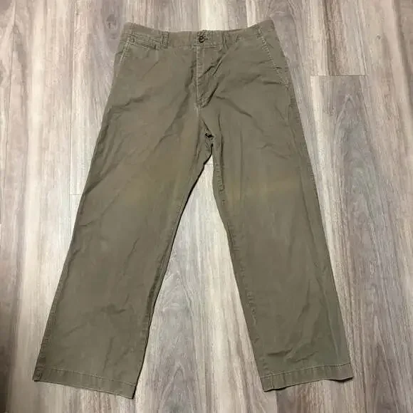 Banana Republic Men's Olive Green Chino Pants Size 36x30