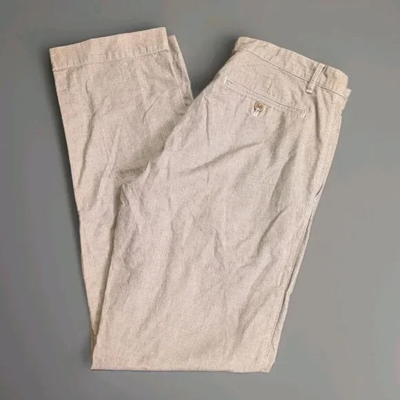 Banana Republic Straight Fit Shark‎ Brown Traveler Pants 32/34