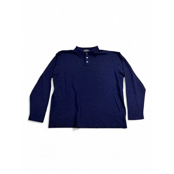 Banana Republic Men's Merino Wool Polo Sweater‎ L