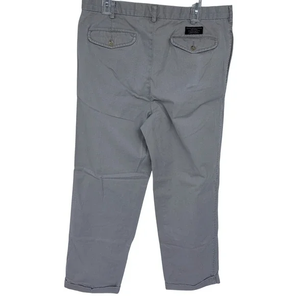Mens Banana Republic Chino Pants Size 38R 100% Cotton‎ Grayish Tan Khaki