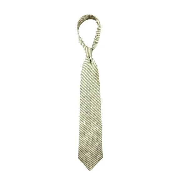 Valerio Garati Men Necktie Yellow Blue 100% Pure Silk Handmade Korea Made Luxury