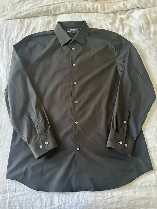 Men's Black Banana Republic Dress Shirt L