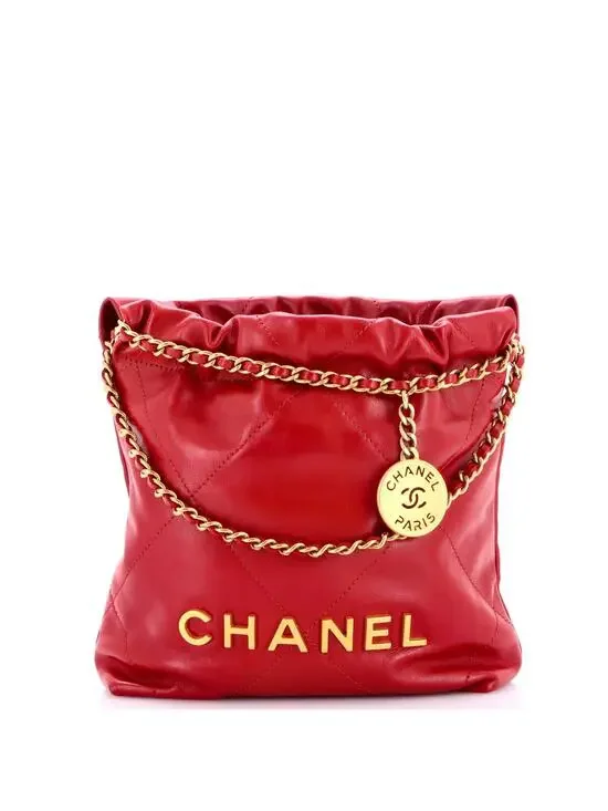 Chanel 22 Chain Hobo Quilted Calfskin #315176C48B