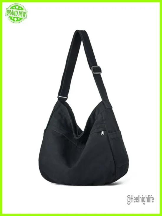 Large Canvas Hobo Crossbody Tote Messenger Bag Shoulder Handbag