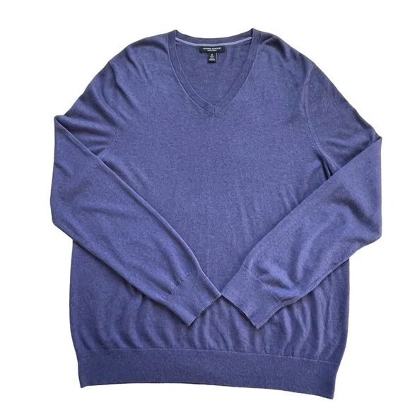 Banana Republic Luxury Blend Silk Cashmere Blend V-Neck Sweater Men’s Size XL