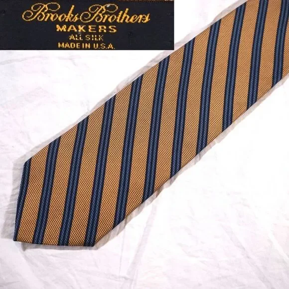 Brooks Brothers Makers Tie Diagonal Stripe