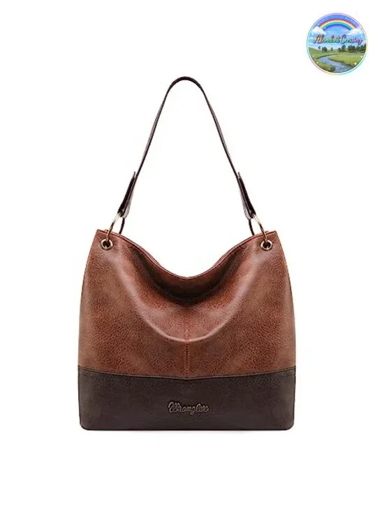Vegan Leather Top Handle Hobo Shoulder Handbag Purse