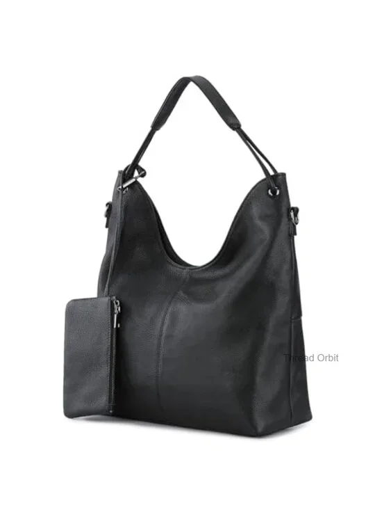 Genuine Leather Hobo Bag Large Shoulder Crossbody Bag for Women