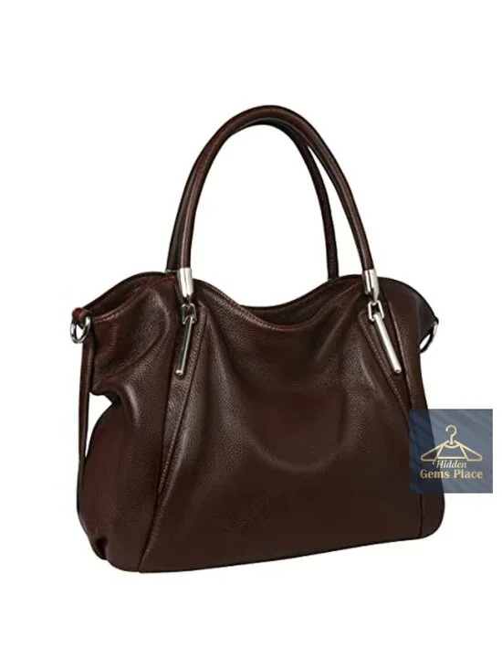Genuine Leather Hobo Handbag Women Tote Satchel Crossbody Shoulder Bag Purse