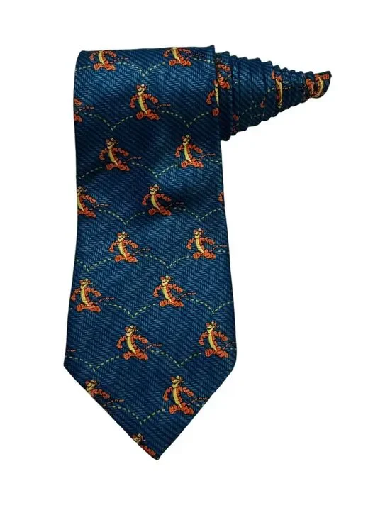 Disney Winnie The Pooh Bouncing Tigger Cartoon Vintage Novelty Necktie