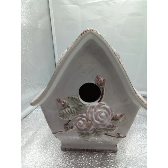Midwestern Homes Birdhouse White‎ Pink Green