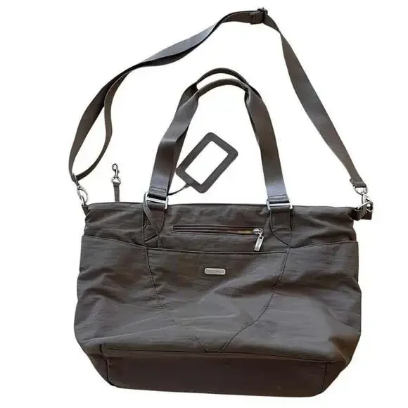 Baggallini Mushroom Brown Nylon Laptop 4249