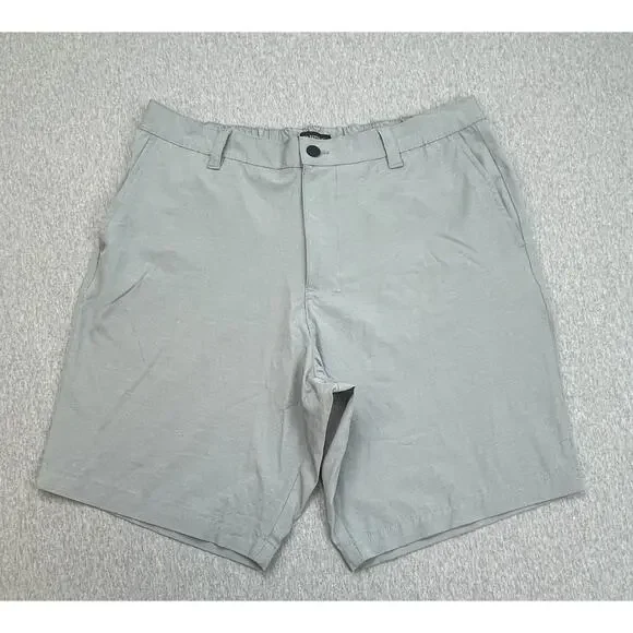 Banana Republic Short Mens 36 Gray Cotton‎ Blend Stretch Chino 10