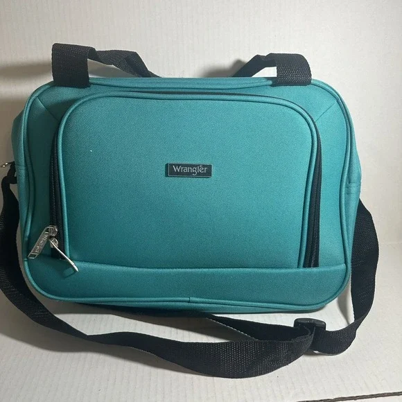 Wrangler Laptop‎ Crossbody Bag Blue Black Travel Tote Bag 15 inch Computer Case