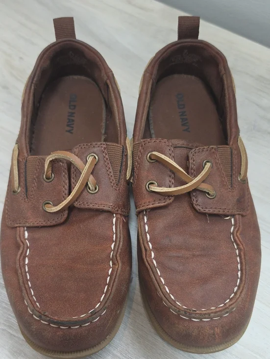 Old Navy Brown Kids Moccasin Slip-Ons