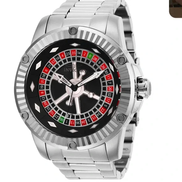 Invicta Specialty Roulette Automatic Men's Watch 52mm Steel NEW Yellow Diver Box