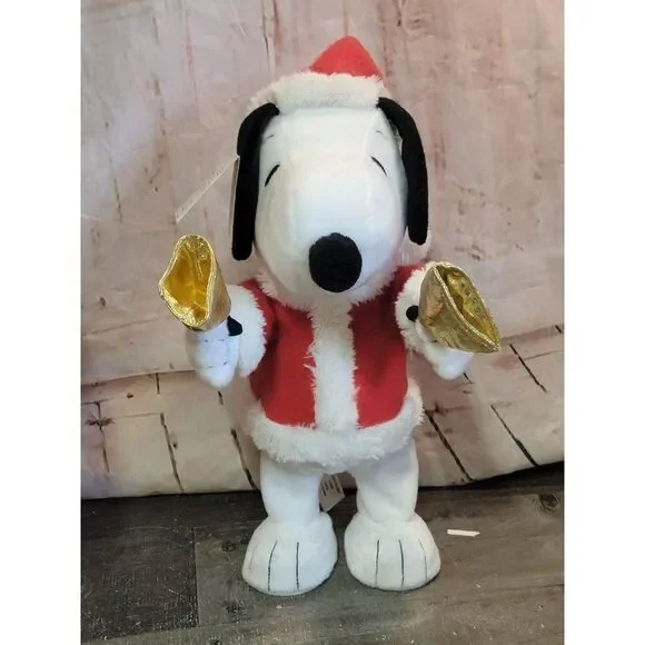 Snoopy Hallmark bell ringer animatronic plush‎ Xmas figure