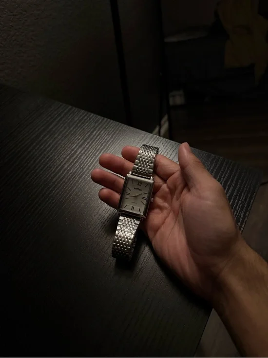 SHEIN Men's Silver Dress Watch
