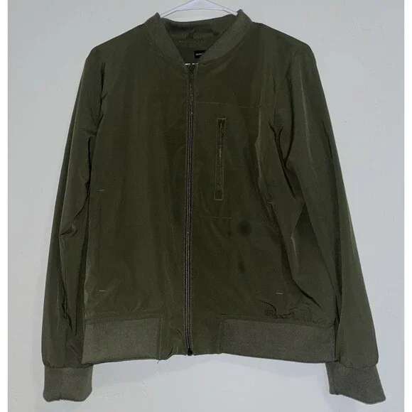Banana Republic OLive Green Bomber Jacket Medium Item # 1687120