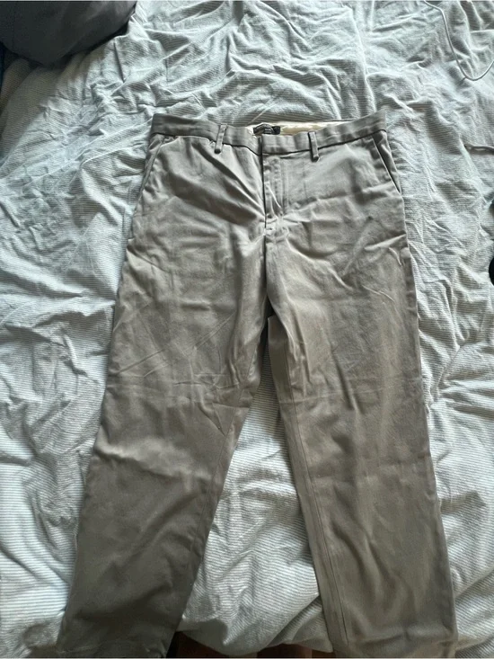Banana Republic Men's Straight Fit Chinos - Light Gray Taupe